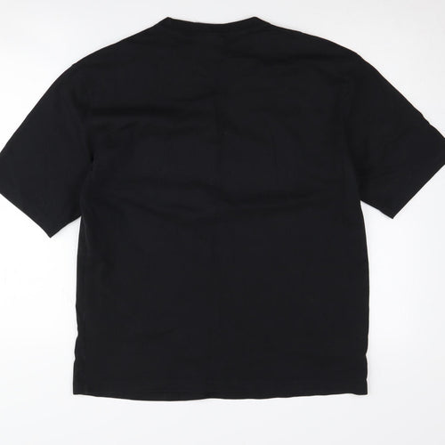 Adidas Unisex Black T-Shirt Size 10 Casual Sportswear
