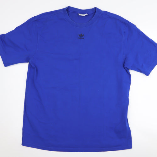 Adidas Women's Blue Crew Neck T-Shirt Size 12
