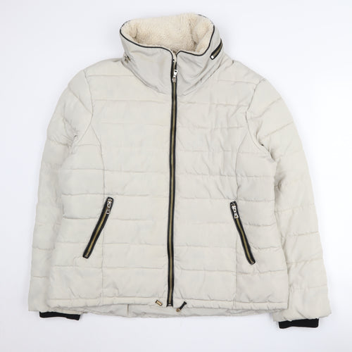 Dorothy Perkins Women's Ivory Puffer Jacket Size 18