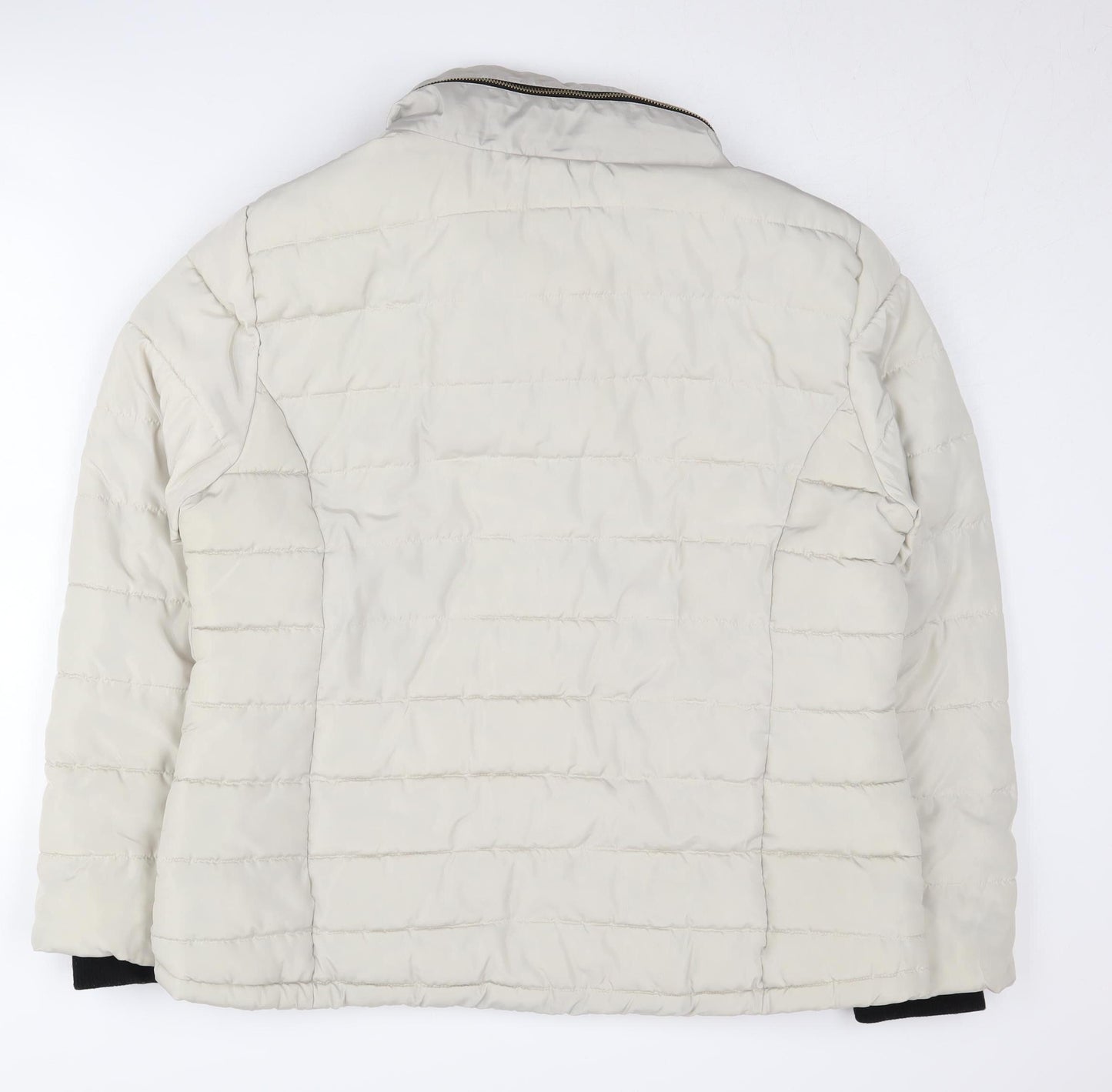 Dorothy Perkins Women's Ivory Puffer Jacket Size 18