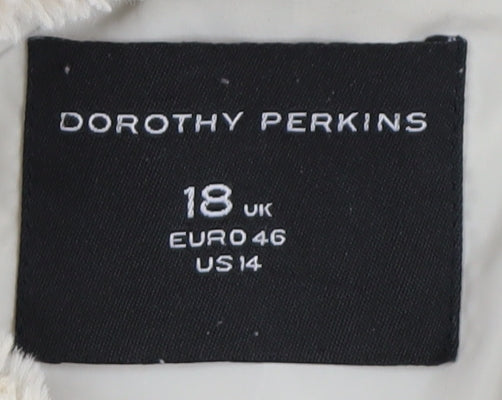 Dorothy Perkins Women's Ivory Puffer Jacket Size 18
