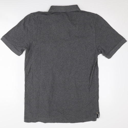 Next Men's Grey Cotton Polo Shirt M
