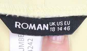 Roman Women's Yellow Trousers Size 18