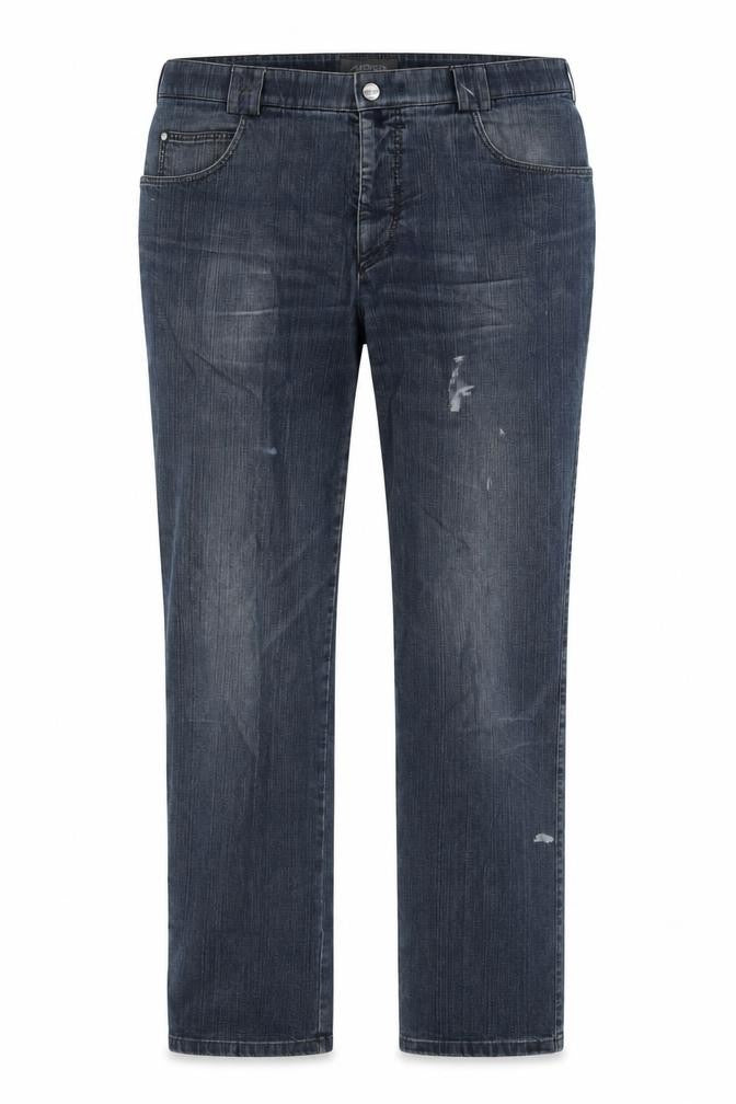 Front view of Meyer Men's Blue Straight Jeans, size 36, Regular Fit