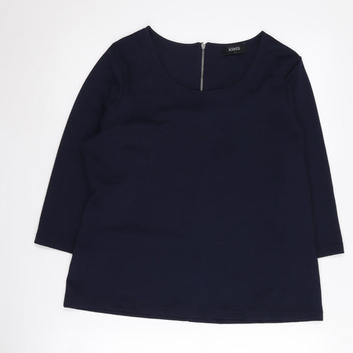 Klass Women's Black 3/4 Sleeve Top - Size L