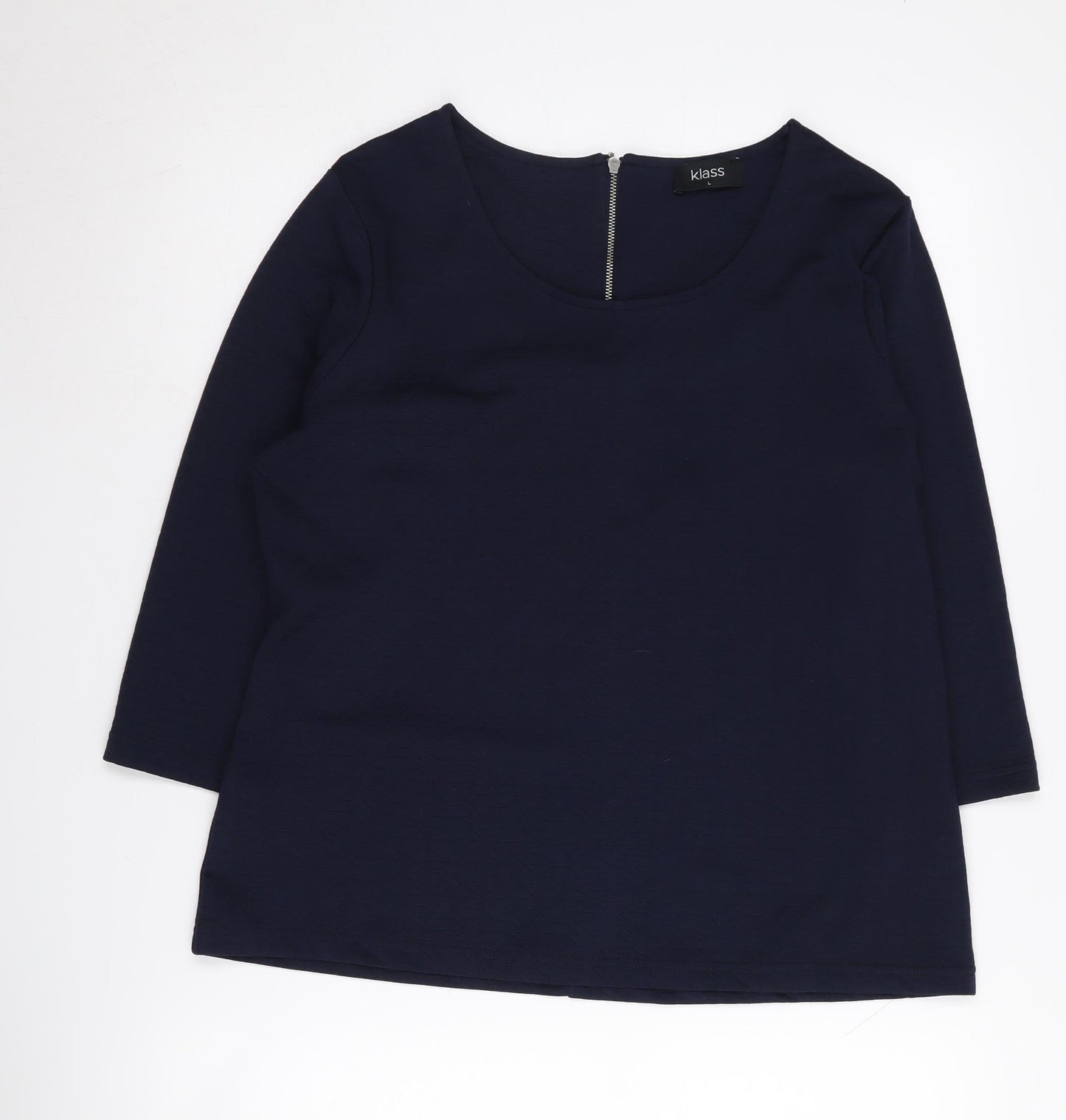 Klass Women's Black 3/4 Sleeve Top - Size L