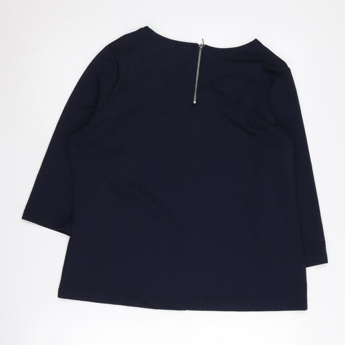 Klass Women's Black 3/4 Sleeve Top - Size L