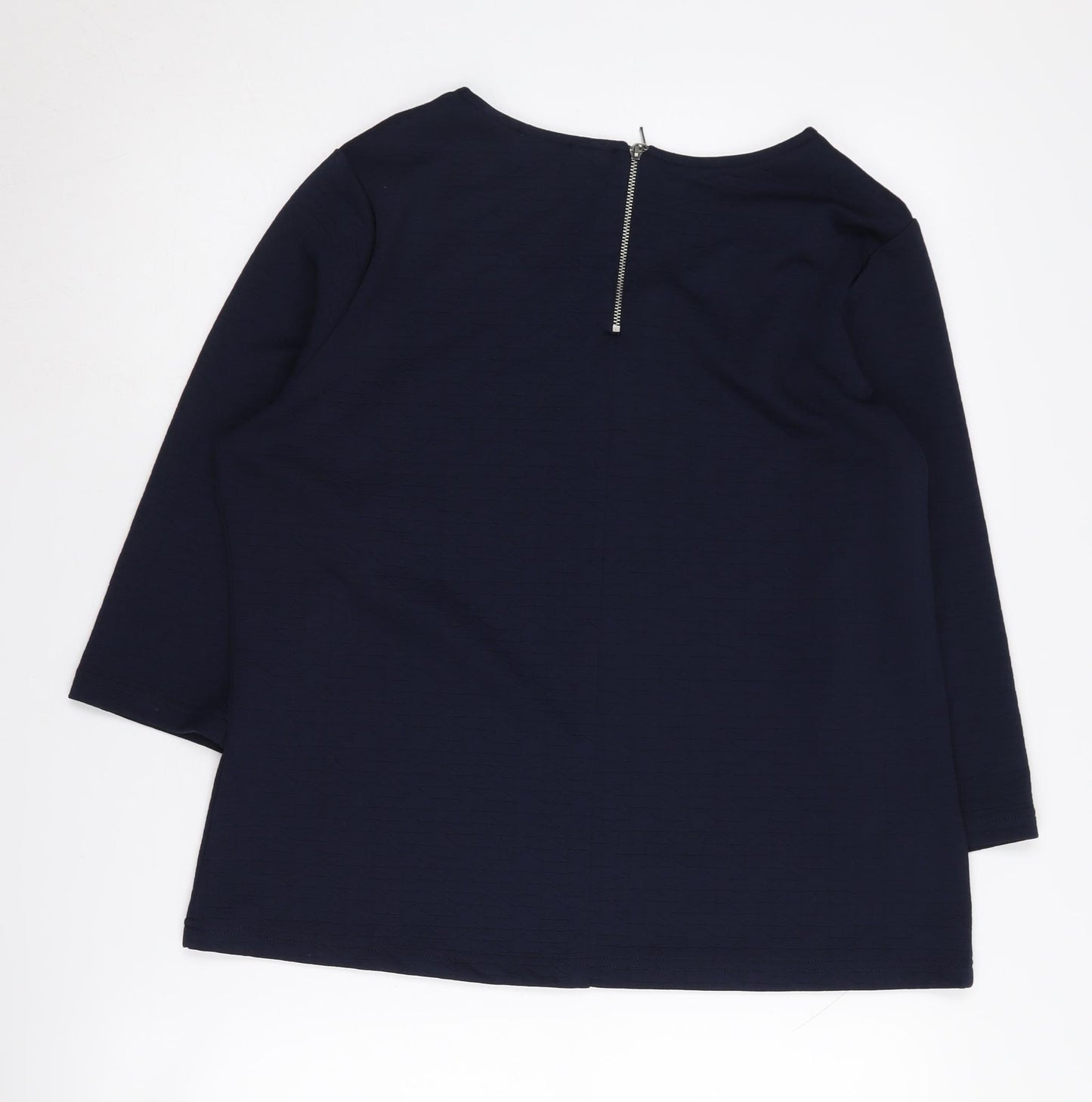 Klass Women's Black 3/4 Sleeve Top - Size L