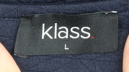 Klass Women's Black 3/4 Sleeve Top - Size L