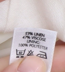 BHS Women's Ivory A-Line Skirt Size 16