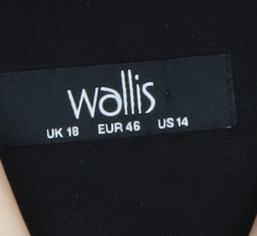 Wallis Women's Black Shift Dress Size 18