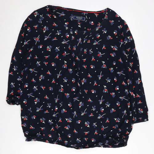 Maine New England Women's Floral Tunic Blouse, Size 16