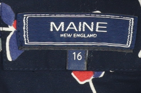 Maine New England Women's Floral Tunic Blouse, Size 16