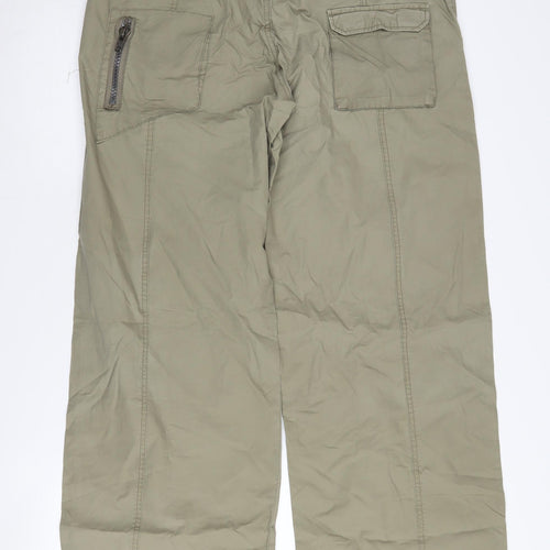Dunnes Stores Women's Green Cargo Trousers Size 14