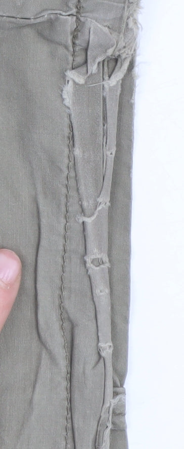 Dunnes Stores Women's Green Cargo Trousers Size 14