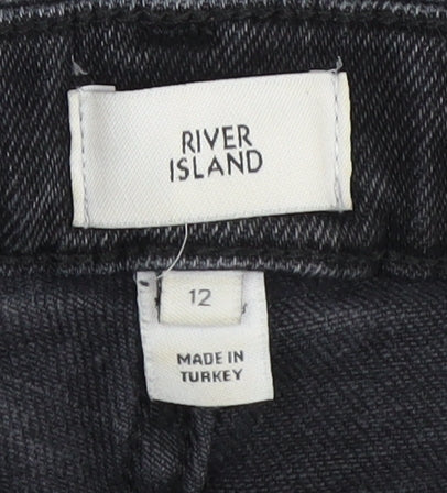 River Island Women's Black Skinny Jeans Size 12