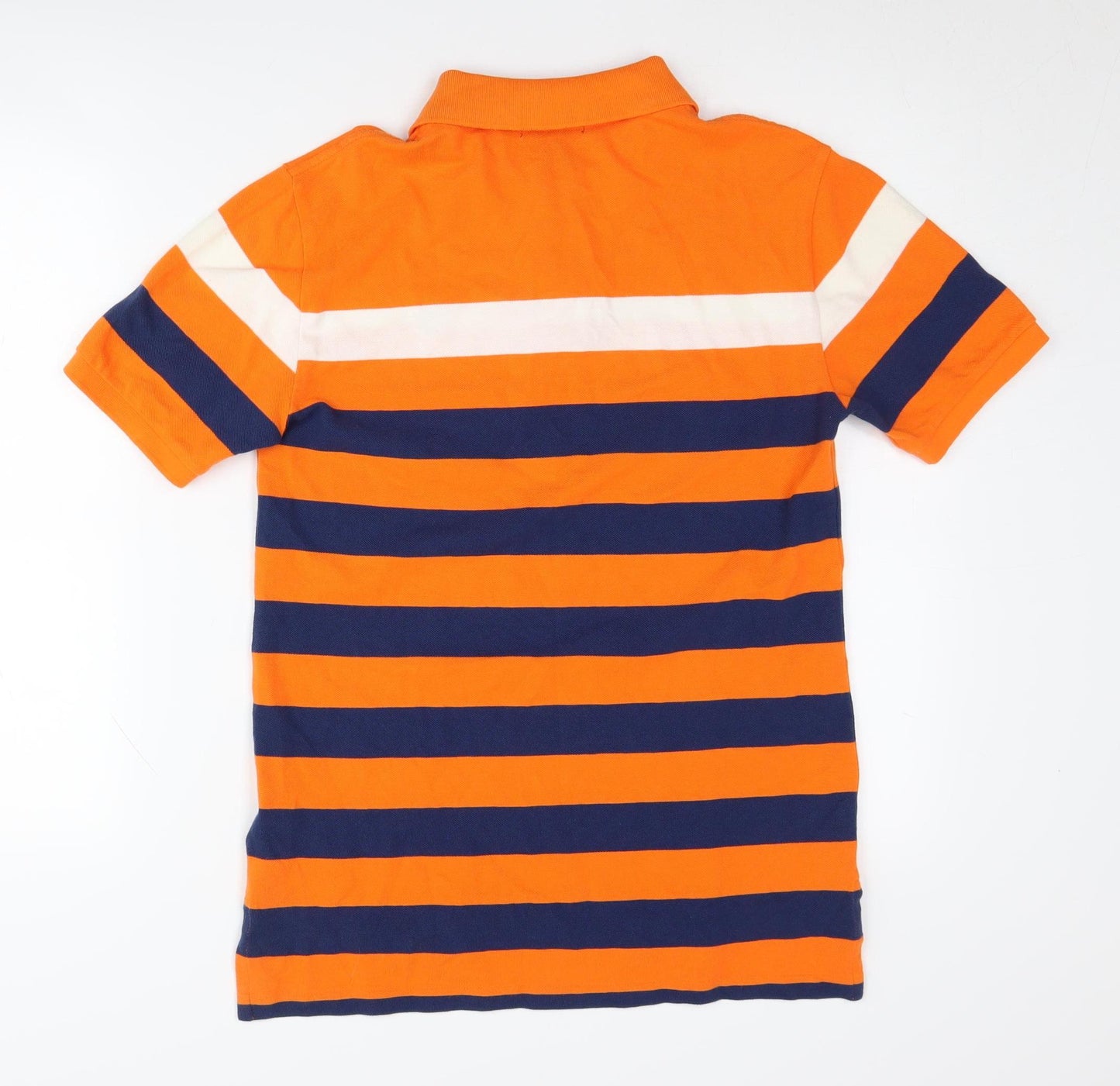 Polo Ralph Lauren Orange Striped Polo Shirt, L, Unisex