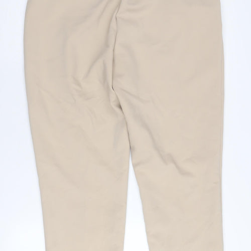 Zara Women's Beige Trousers M with Button Accents