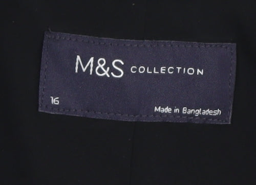 Marks and Spencer Women's Black Suit Jacket Size 16