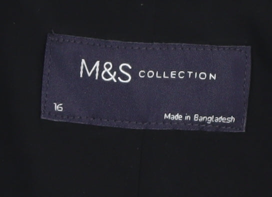 Marks and Spencer Women's Black Suit Jacket Size 16