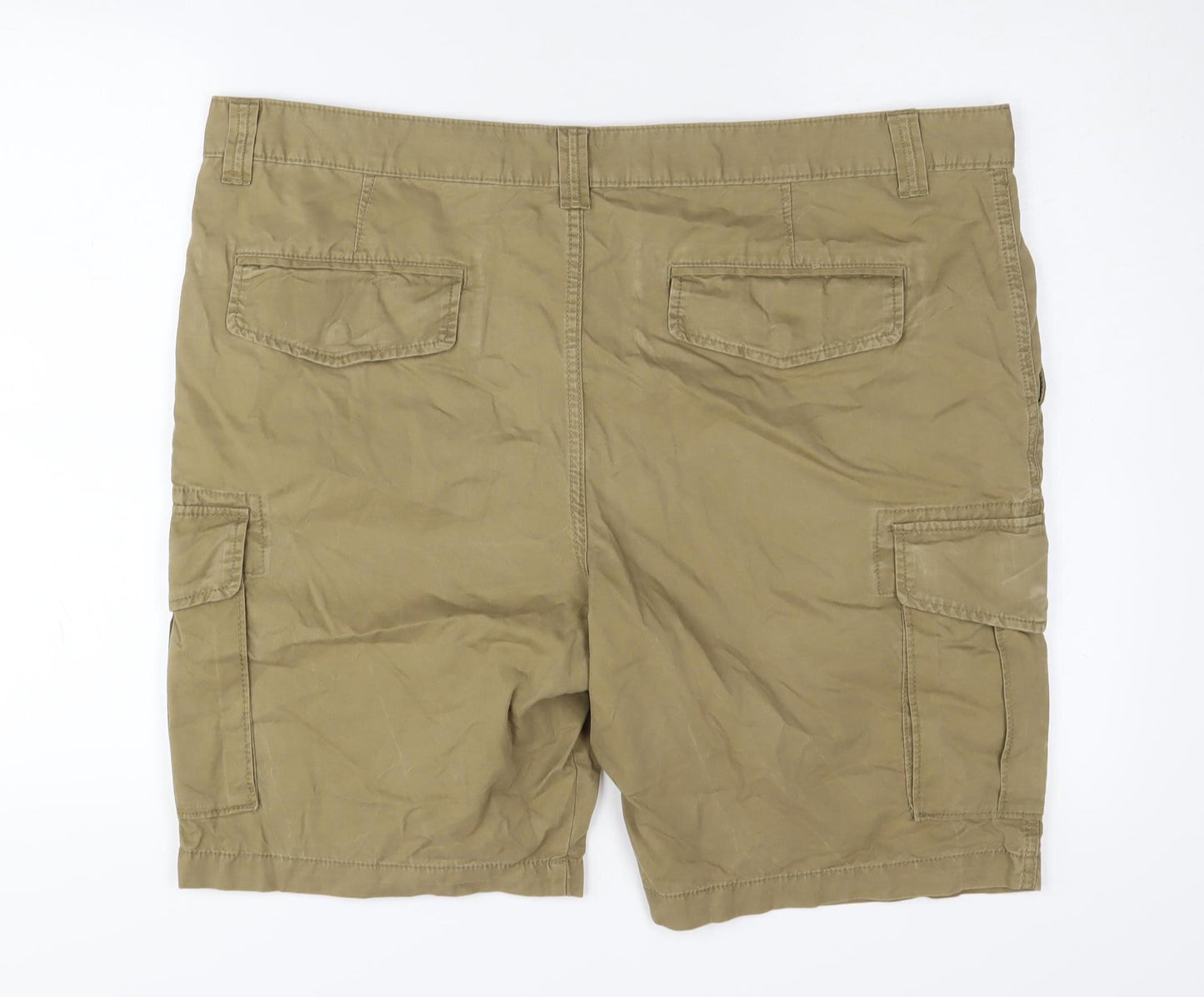 Marks and Spencer Men's Beige Cargo Shorts, Size 42