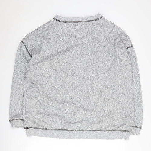 Hollister Grey Unisex Crew Neck Sweatshirt L