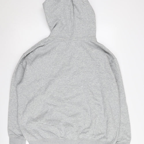 Nike Men's Grey Pullover Hoodie S - Logo, Hooded, Casual