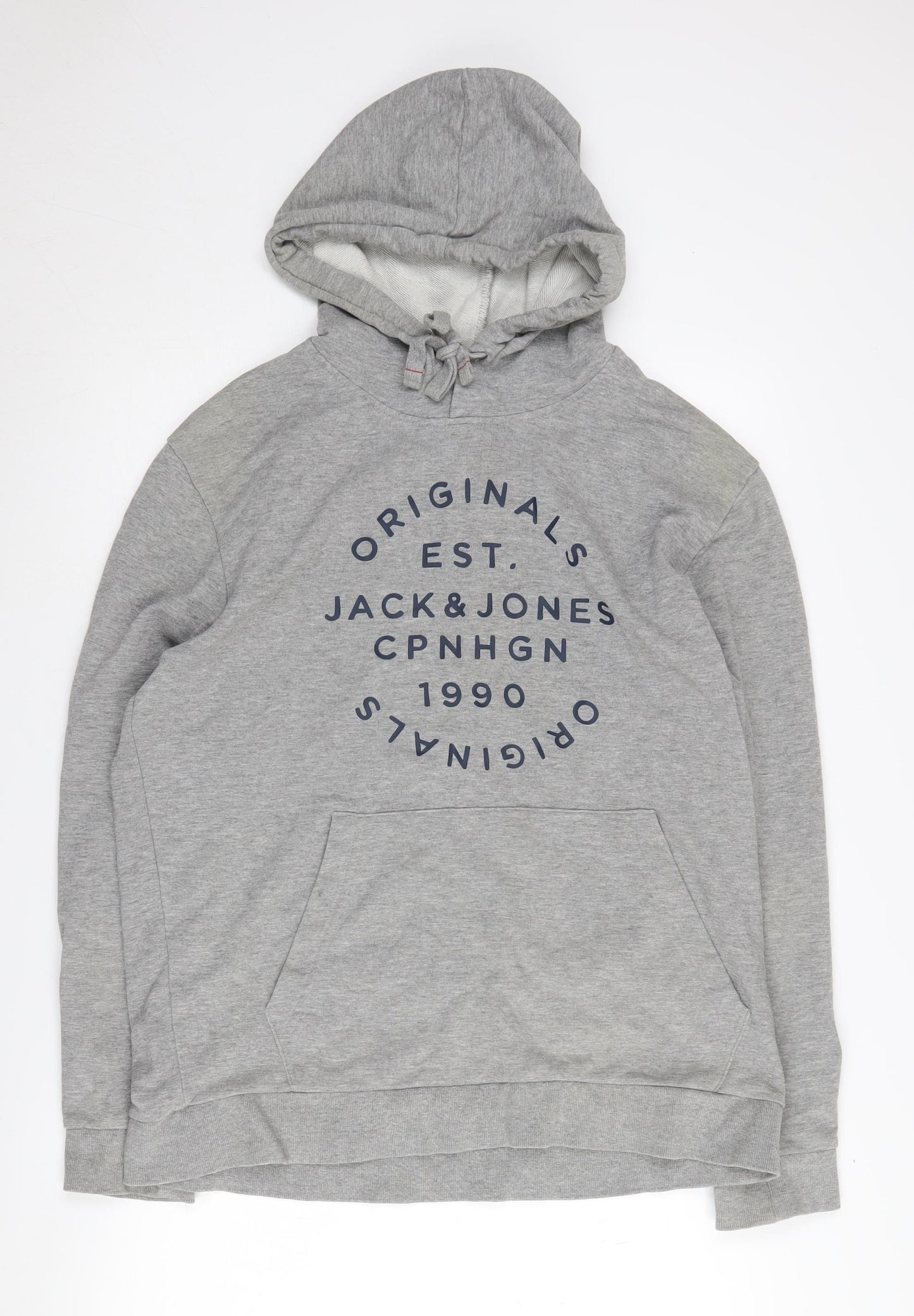 Jack & Jones Men's Grey XL Pullover Hoodie