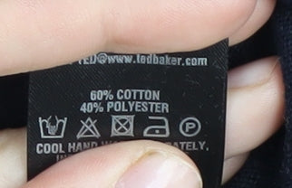 Ted Baker Black Cotton Blend Pullover Jumper M