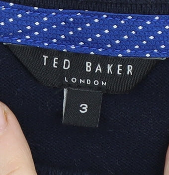 Ted Baker Black Cotton Blend Pullover Jumper M