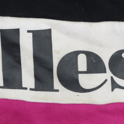 Ellesse Girls' Black Multicoloured Pullover Hoodie 13-14 Y