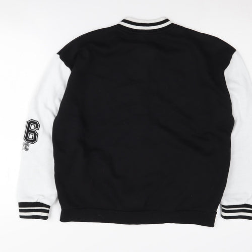 New Look Girls Black Varsity Jacket Size 14-15