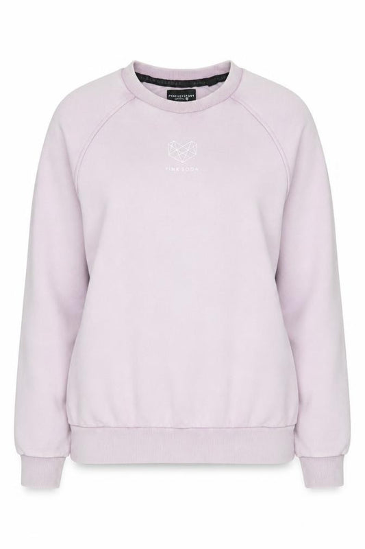 Front view of Pink Soda Sport Women's Pink Pullover Sweatshirt, size 10