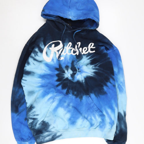 Ratchet Men's Blue Tie-Dye Pullover Hoodie Size S