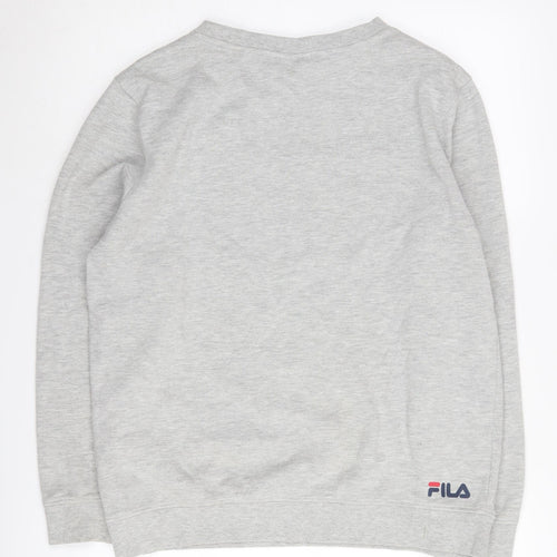 Fila Unisex Grey Logo Sweatshirt Pullover Size S