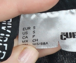 H&M Black Graphic Pullover Sweatshirt, S, Music Theme