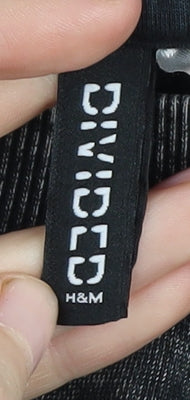 H&M Black Graphic Pullover Sweatshirt, S, Music Theme