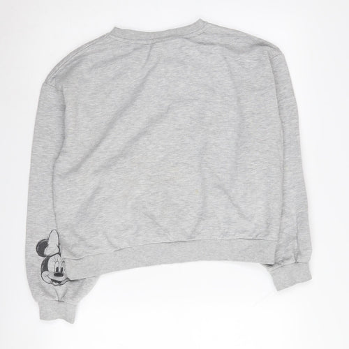 Disney Women's Grey L Sweatshirt Cartoon Print