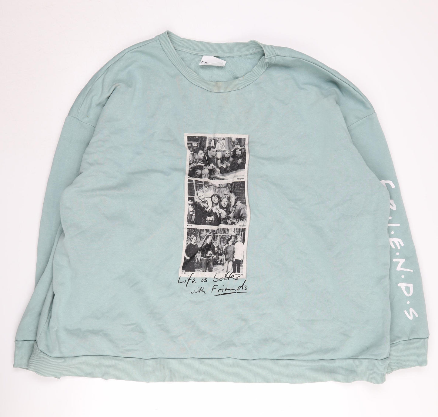 Friends Green Unisex 2XL Pullover Sweatshirt Casual