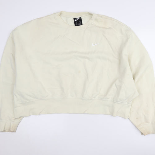 Nike Women's Ivory Pullover Sweatshirt - Size L