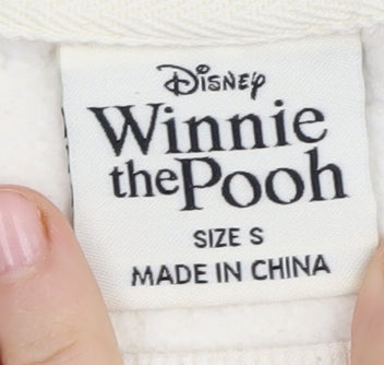 Disney Women's Ivory Winnie the Pooh Sweatshirt S