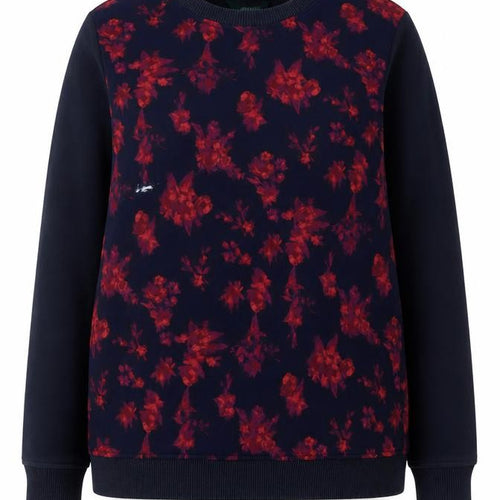 Lauren Ralph Lauren Women's Navy Floral Sweatshirt L