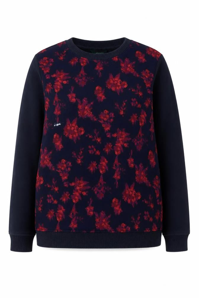 Lauren Ralph Lauren Women's Navy Floral Sweatshirt L