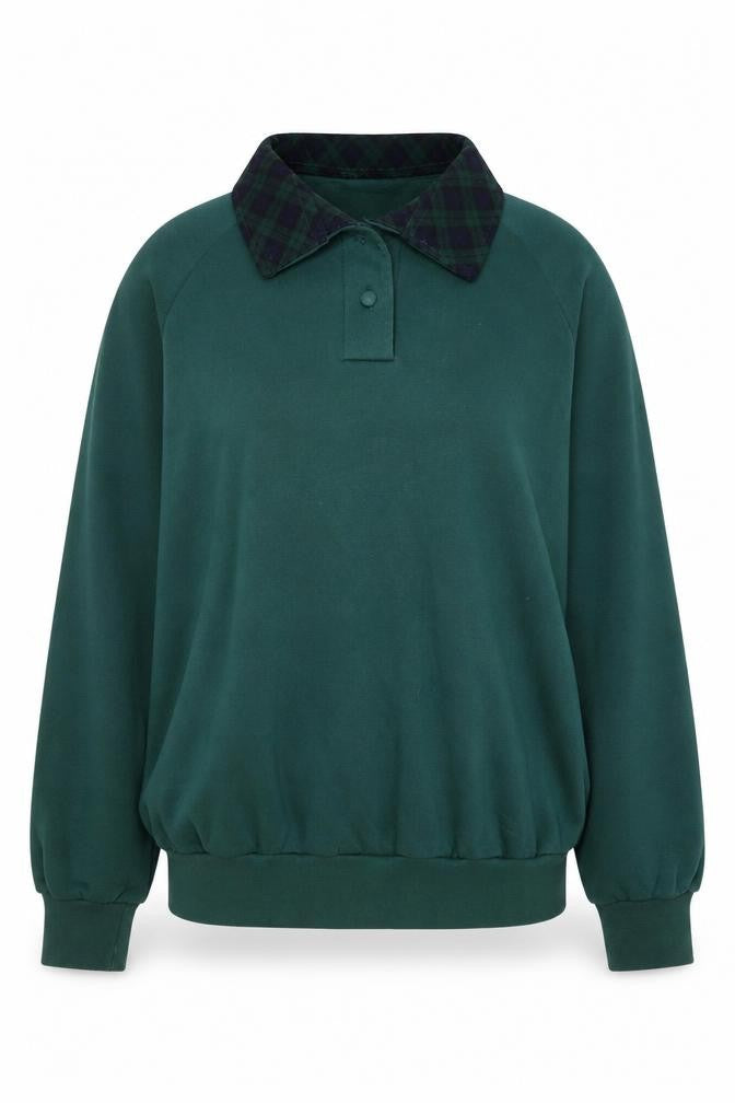 Front view of Country Collection Green Sweatshirt unisex l
