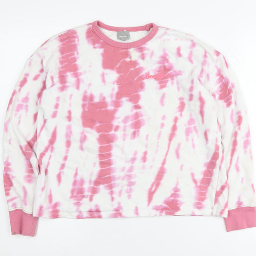 Bench Girls Pink Tie-Dye Pullover Sweatshirt XL