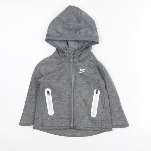 Nike Boys Grey Hoodie Jacket 18 Months