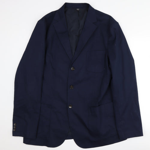 Marks and Spencer Men's Blue 44L Blazer Jacket
