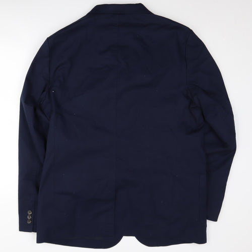 Marks and Spencer Men's Blue 44L Blazer Jacket