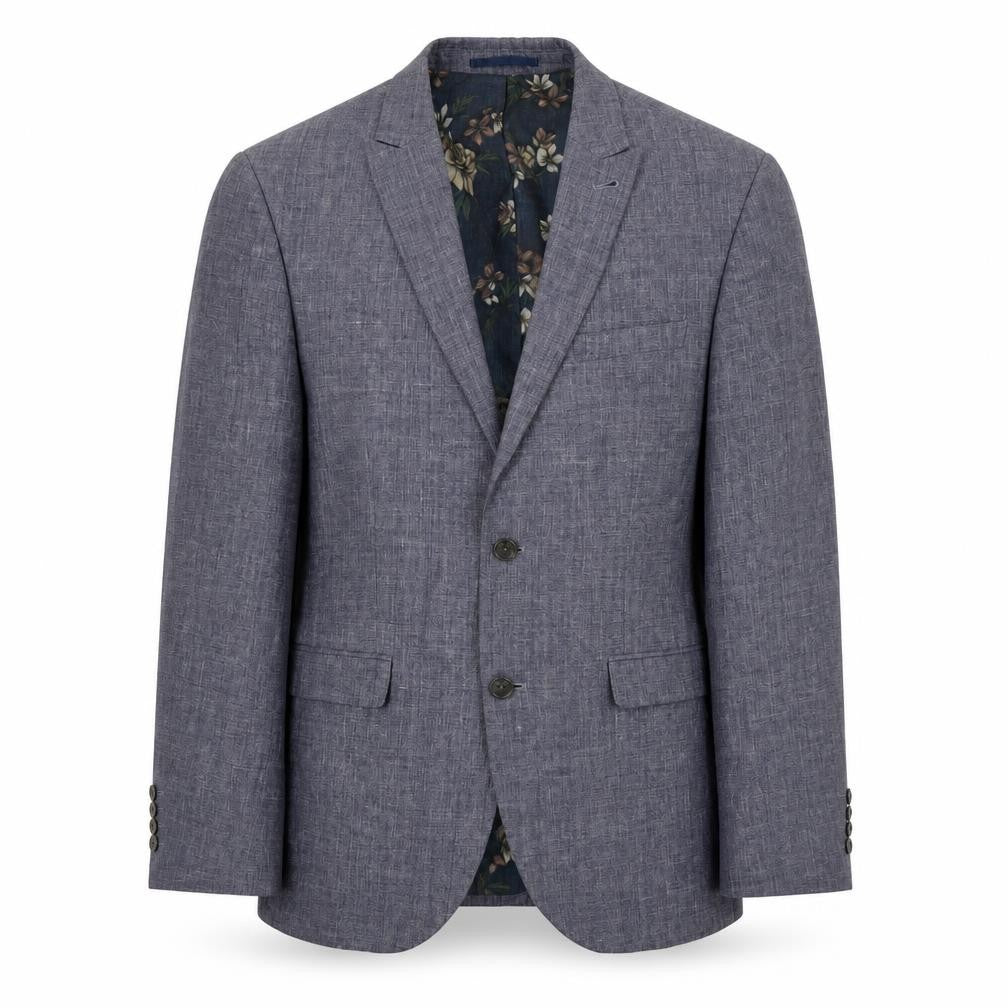 Front view of Next Men's Blue Regular Fit Blazer 40R Jacket