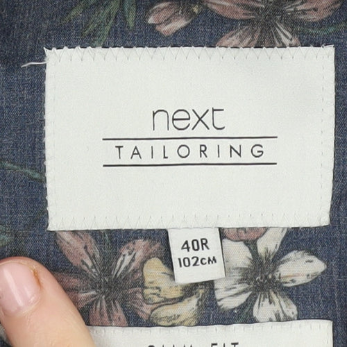 Next Men's Blue Regular Fit Blazer 40R Jacket
